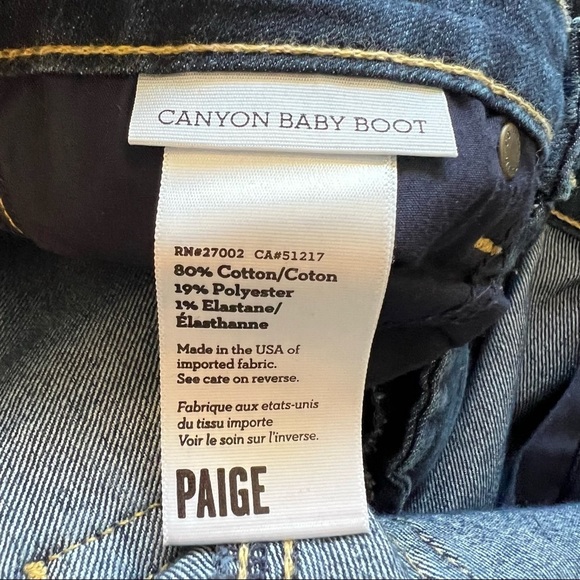 PAIGE Canyon Baby Boot Cut Jeans - Picture 8 of 8